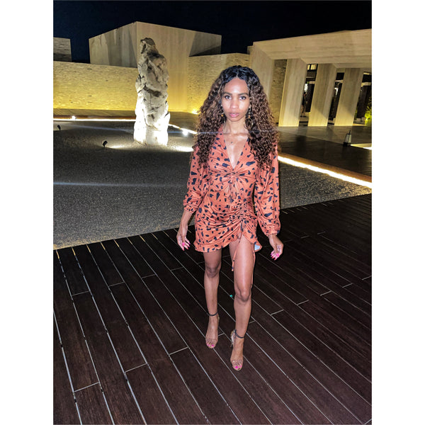 Nobu Nights | Sunset Sun Tan Mini Dress